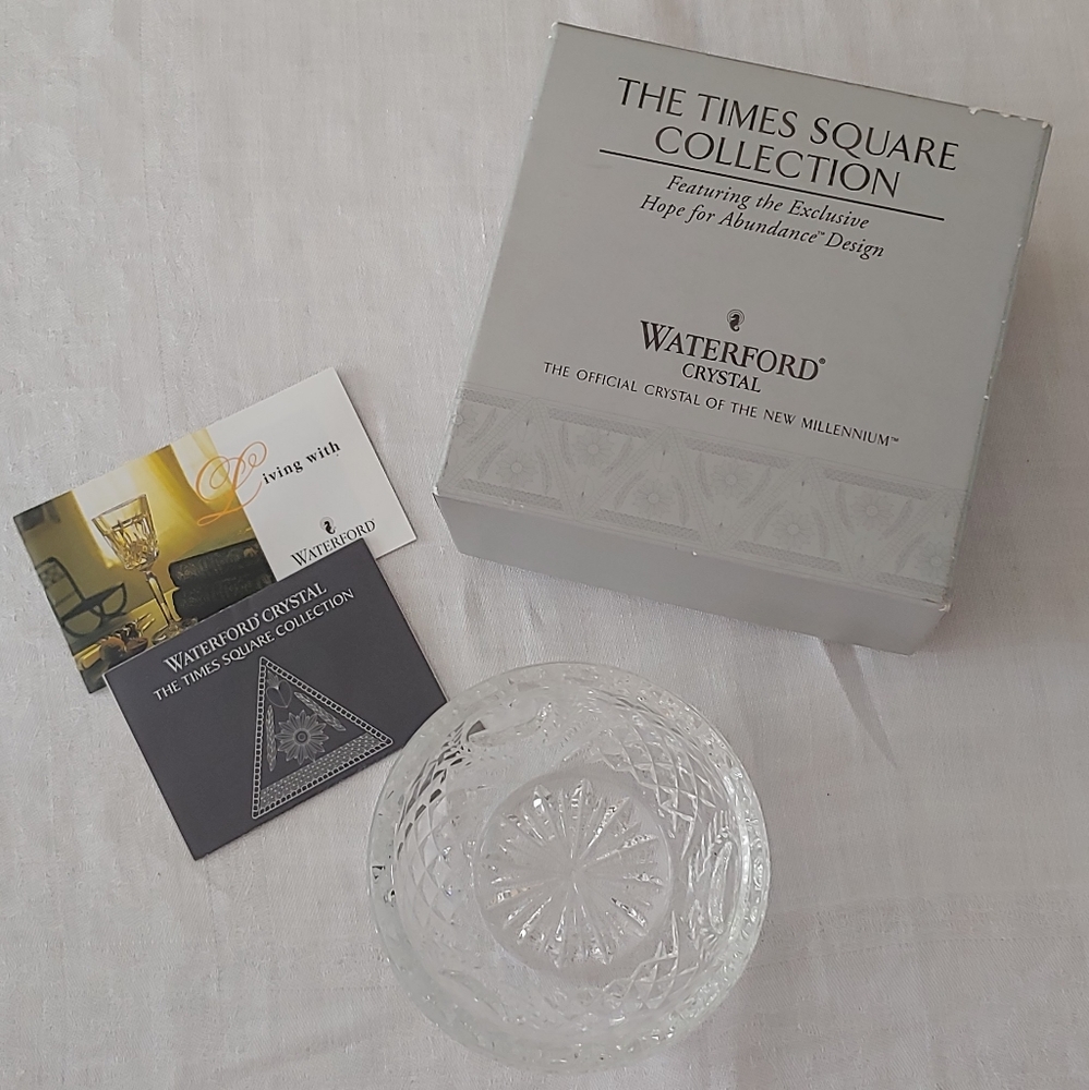 Waterford Crystal Hope for Abundance Votive Dish - Picture 2 of 7